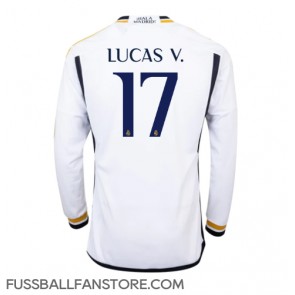 Real Madrid Lucas Vazquez #17 Replik Heimtrikot 2023-24 Langarm